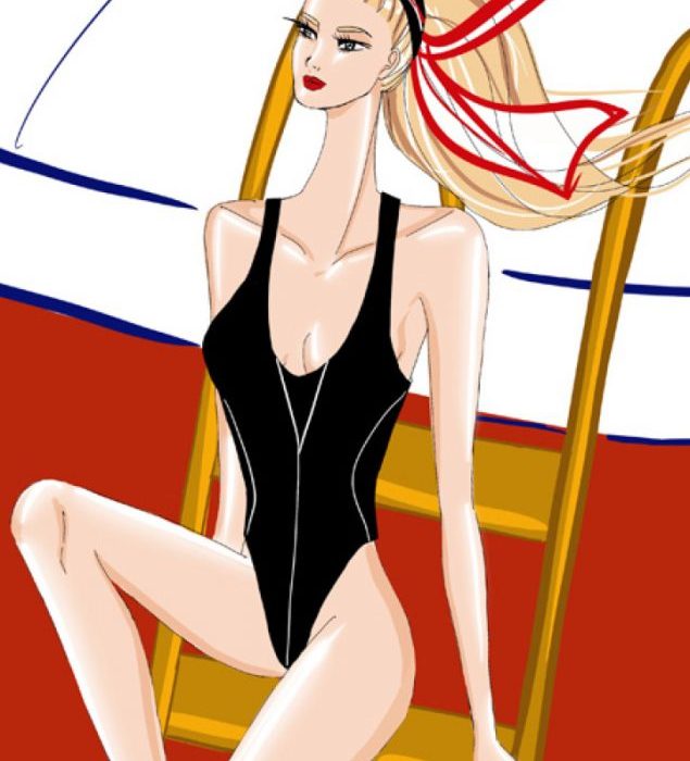 Poster Lifestyle Girl Saint Tropez